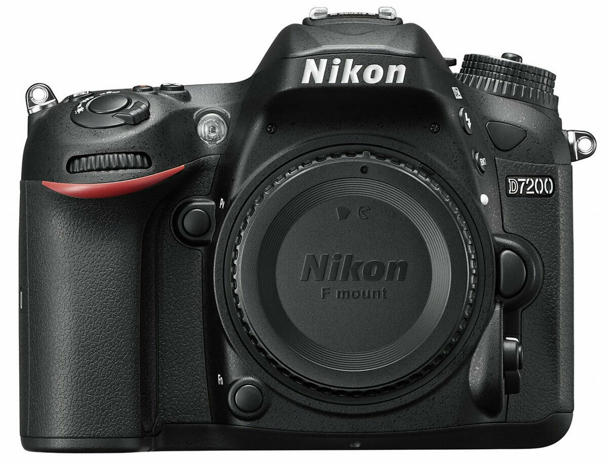 Зеркальный фотоаппарат Nikon D7200 Body, черный, зеркальный, байонет F
