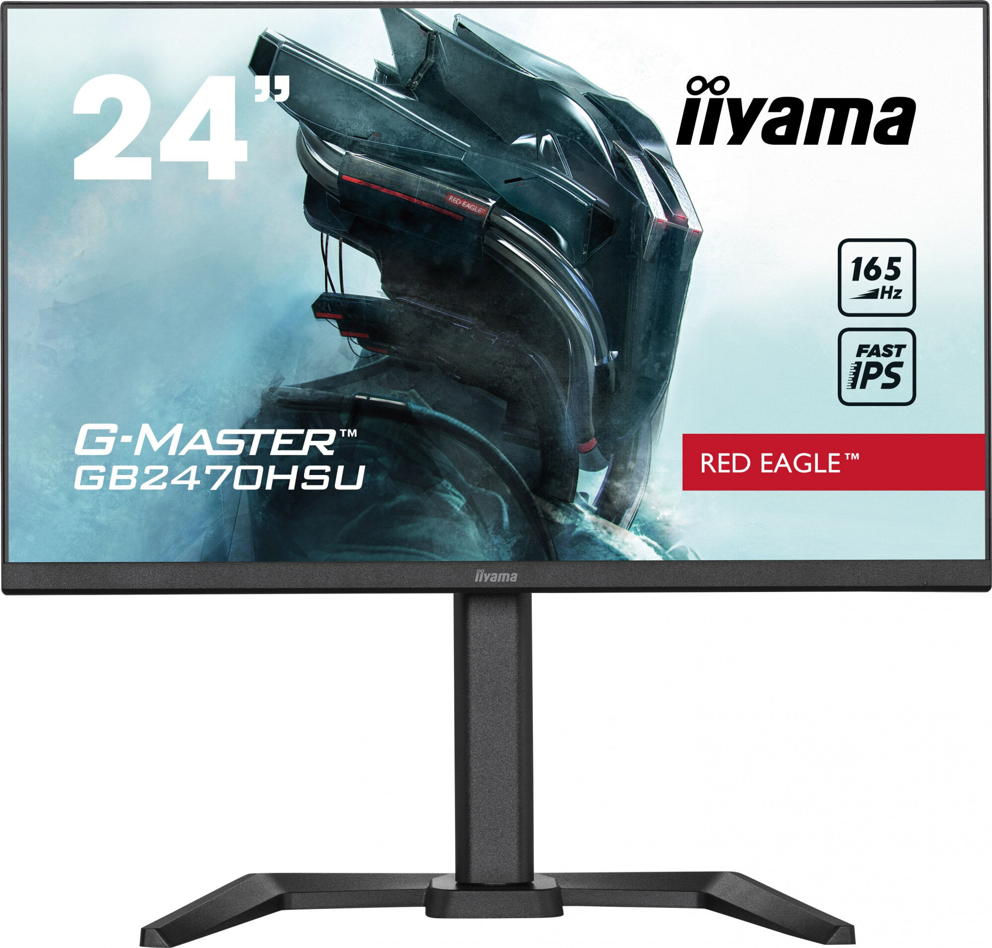 IIYAMA Монитор Iiyama 23.8" G-Master GB2470HSU-B5 черный IPS LED 0.8ms 16:9 HDMI M/M матовая HAS 250cd 178гр/178гр 1920x1080 165Hz FreeSync Premium DP FHD USB 4.5кг GB2470HSU-B5