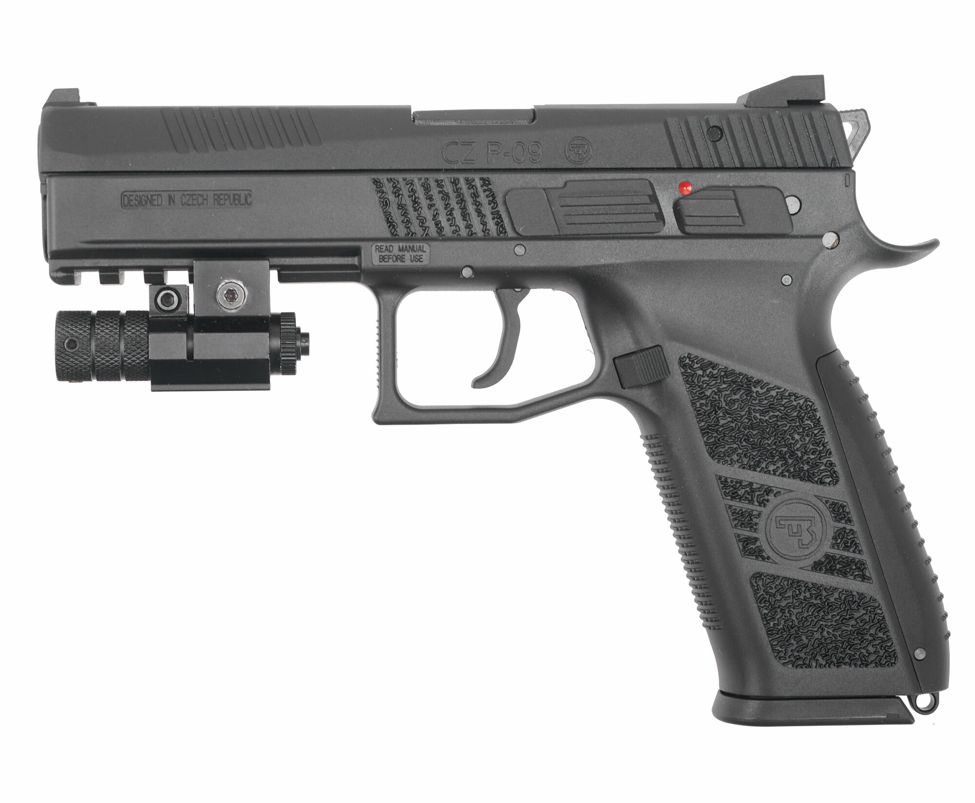 Страйкбольный пистолет KJW CZ P-09 (6 мм, Green Gas, black, GBB)