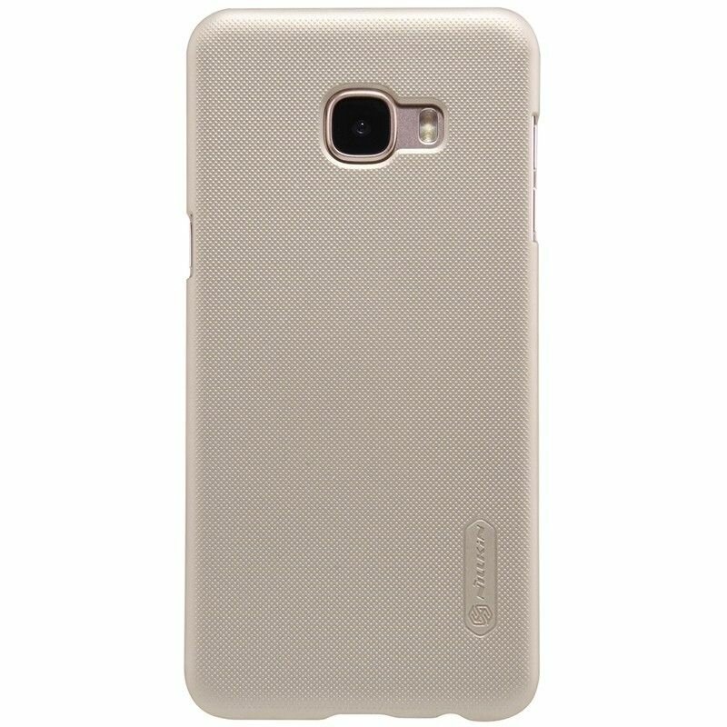 Накладка пластиковая Nillkin Frosted Shield для Samsung Galaxy C5 C5000 золотая
