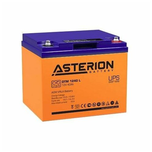 Аккумулятор Asterion DTM 1240 L 12 Вольт 40 Ампер 12V 40Ah