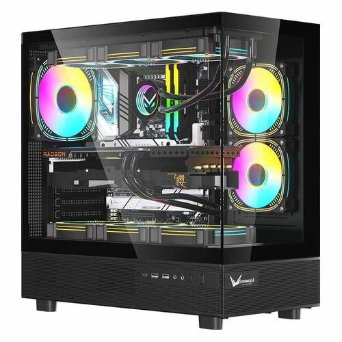 Корпус ATX Formula Crystal Z8 Cosmic, Midi-Tower, без БП, черный [crystal z8 b cos]