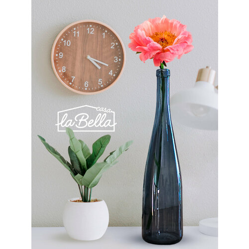 Ваза для цветов стеклянная узкая