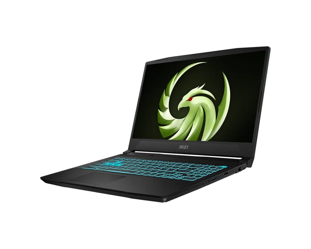 15.6" Ноутбук MSI Bravo 15 B7ED-026XRU 1920x1080, AMD Ryzen 5 7535HS 3.3 ГГц, RAM 8 ГБ, DDR5, SSD 512 ГБ, DOS, RU, 9S7-158P11-026, black