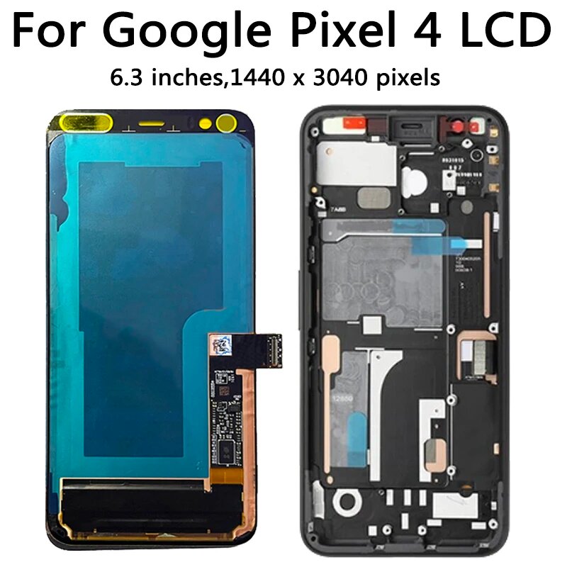AMOLED ЖК-дисплей для Google Pixel 4 Pixel 4 G020M, ЖК-экран + сенсорная панель, дигитайзер, экран для Google Pixel 4 XL 4XL G020P, Pixel 4 NO Frame — фото 1