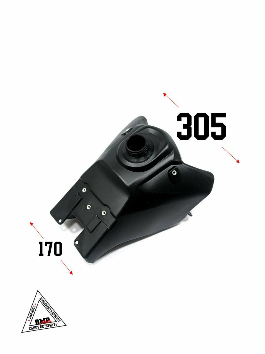 Бак топливный черный TTR125 на питбайк — фото 1