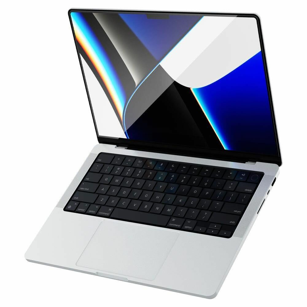 Защитное стекло Spigen на Apple MacBook Pro 14 (2023/2021) (AGL04234) GLAS.tR Slim / Спиген Стекло для Эпл Макбук Про 14 Олеофобное, Прозрачный, 1 шт — фото 1