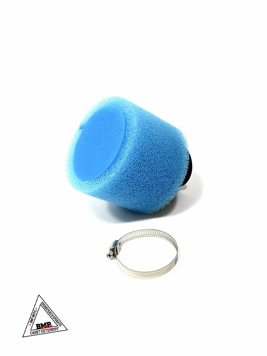 Фильтр воздушный нулевик 38 мм поролон синий — фото 1