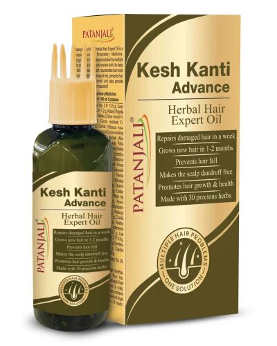 Kesh Kanti ADVANCE Herbal Hair Expert Oil, Patanjali (Кеш Канти адванс травяное масло для волос, Патанджали), 100 мл.