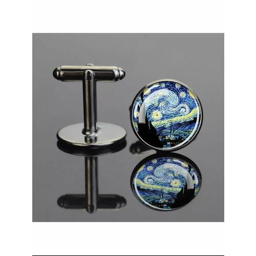 Запонки , серебристый