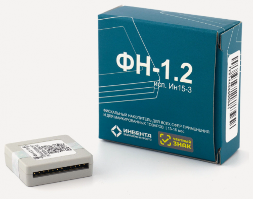 Изображение товара Фискальный накопитель Инвента Шифровальное (криптографическое) средство защиты фискальных данных ФН-1.2 (на 15 месяцев)