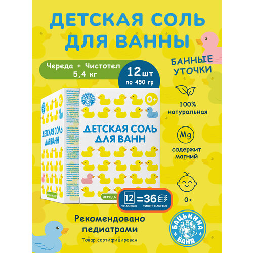 фото Магниевая морская соль для ванны детская. уходовая косметика бацькина баня