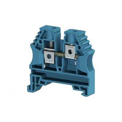 KLEMSAN 304151 Клеммник на DIN-рейку 10мм. кв. (синий); AVK10, 1шт.