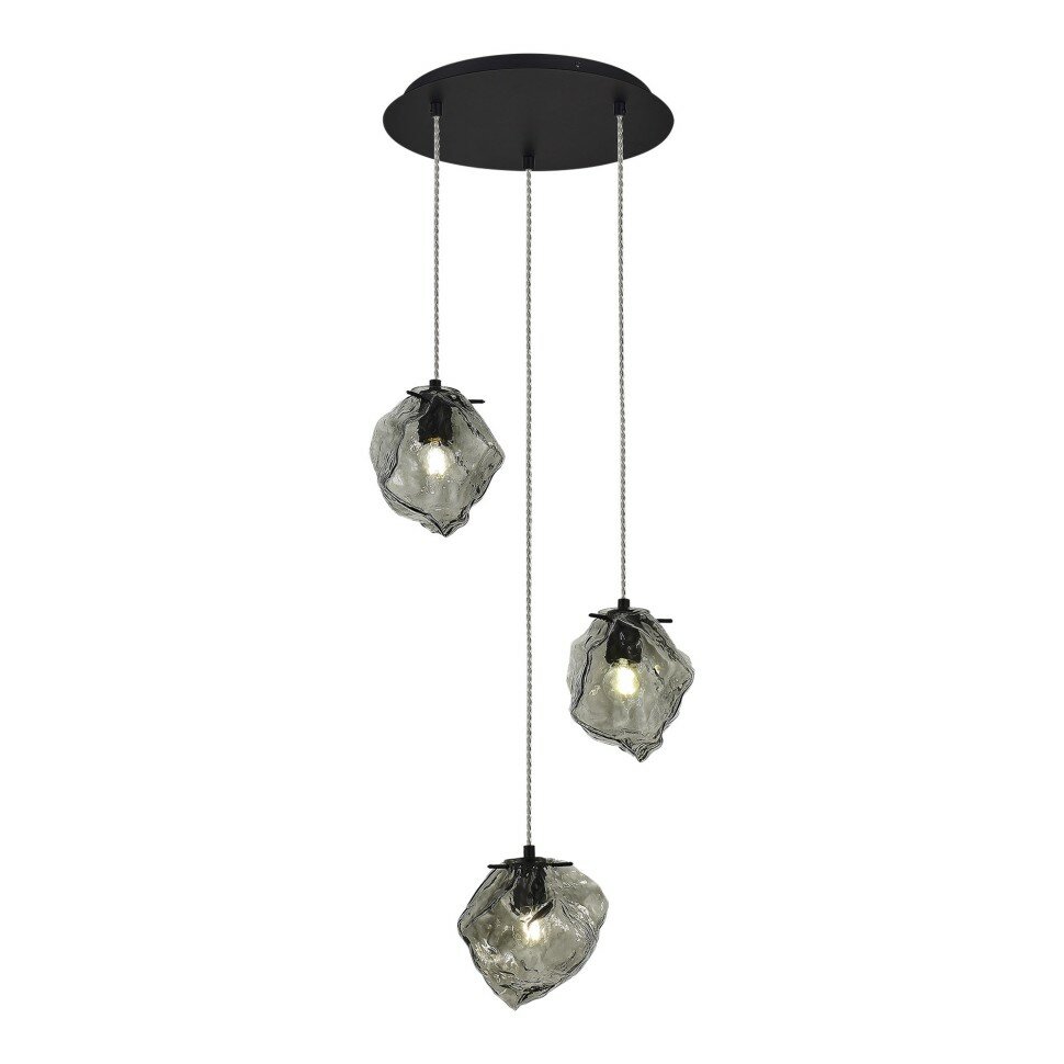 ST LUCE SL1175.403.03 Светильник подвесной ST-Luce Черный/Серо-зеленый E14 3*40W PORTICI