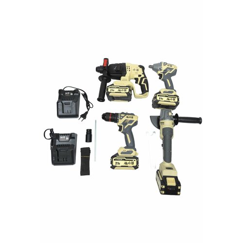 FengBao набор аккумуляторного электроинструмента 4в1 4 АКБ 21Вх40Ач 27000₽