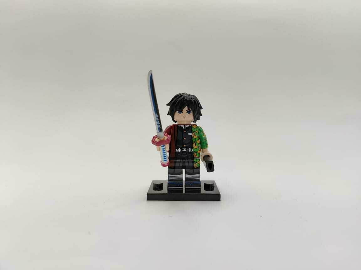 Минифигурка "Гию Томиока", фигурка из аниме "Клинок, рассекающий демонов", совместима с конструкторами Lego