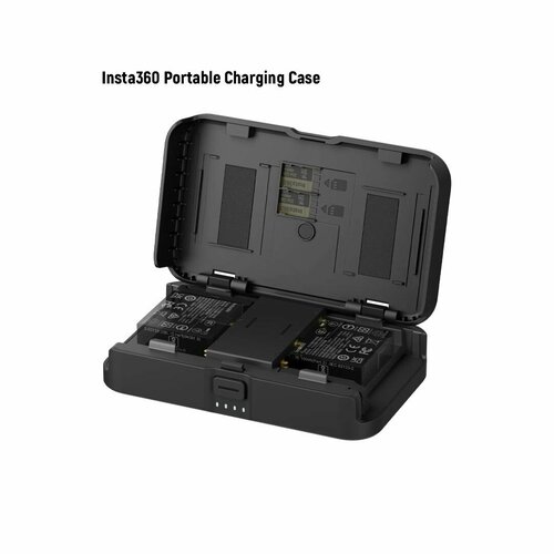 Портативный зарядный кейс Insta360 Portable Charging Case черный с зарядкой 10990₽
