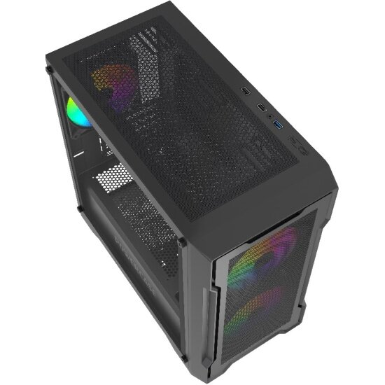 Корпус PowerCase Mistral Micro X3B CMMXB-A3, ARGB, чёрный — фото 1