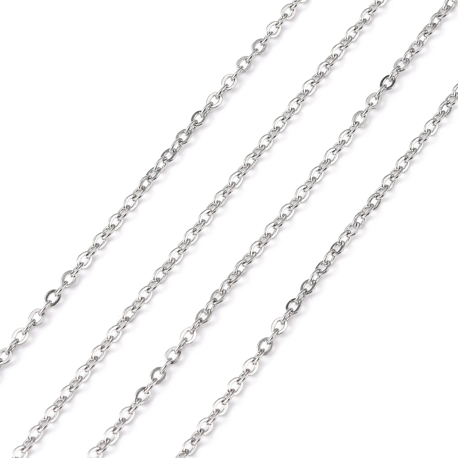 Кабельная цепь из нержавеющей стали Pandahall 100 м 3.8x2.3x0.6mm Welded
