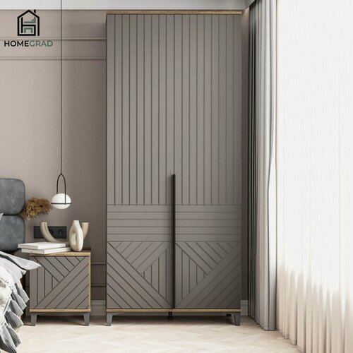 Изображение товара Двухстворчатый шкаф для одежды Palay, HomeGrad, 90 см, корпус ЛДСП, фасады МДФ