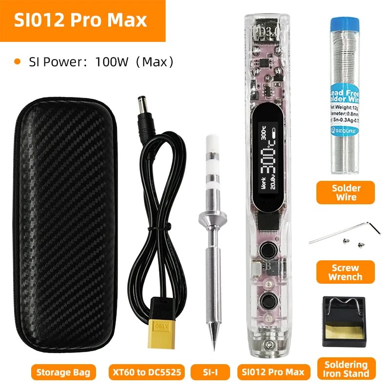 SEQURE SI012 Pro Max Англо-русский паяльник, Kit With SI-I