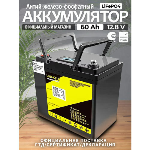 Аккумулятор LiFePO4 LiitoKala 128V 60Ah со встроенной платой BMS 20910₽