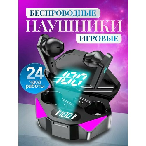 Наушники беспроводные спортивные шумоподавление Bluetooth 53 чёрные 772₽