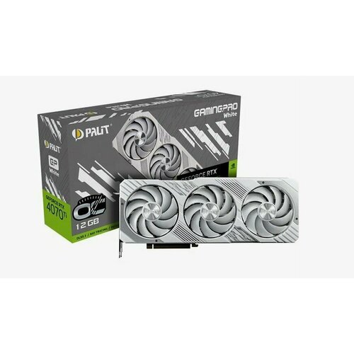 Видеокарта Palit PCI-E 40 RTX4070Ti SUPER GAMINGPRO WHITE OC 120000₽