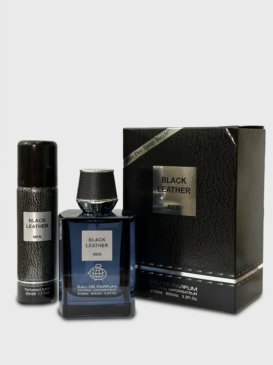 Мужской парфюм Black Leather, дезодорант, Dubai Fragrance World — фото 1