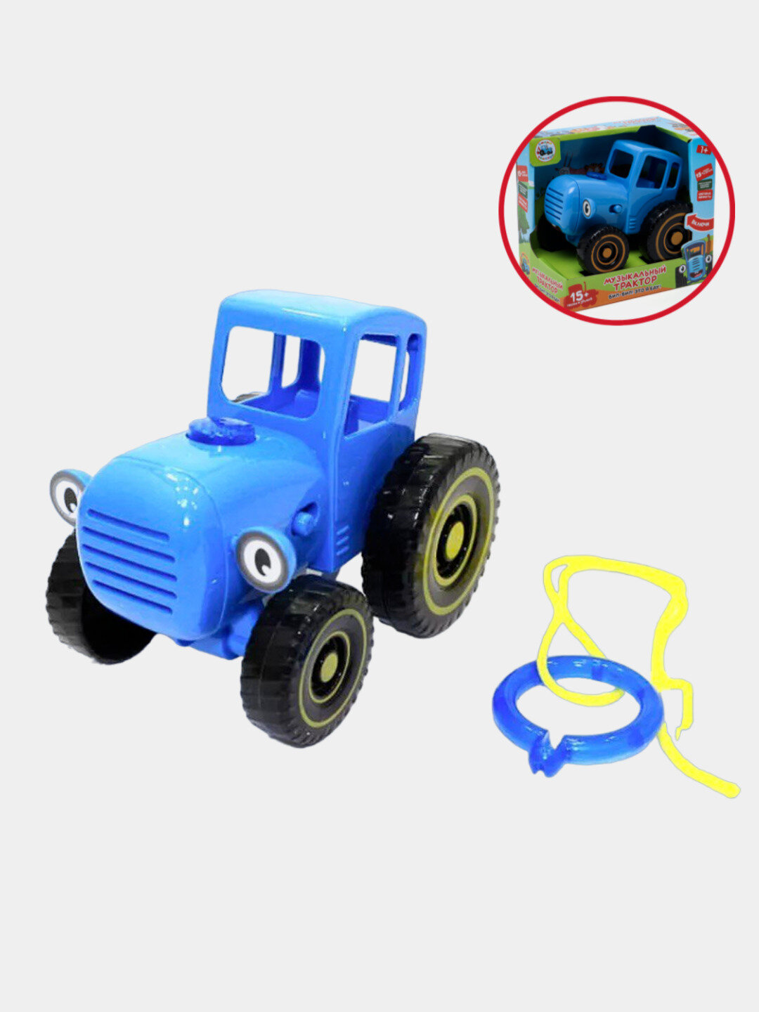 Детская машинка Синий трактор, музыкальная