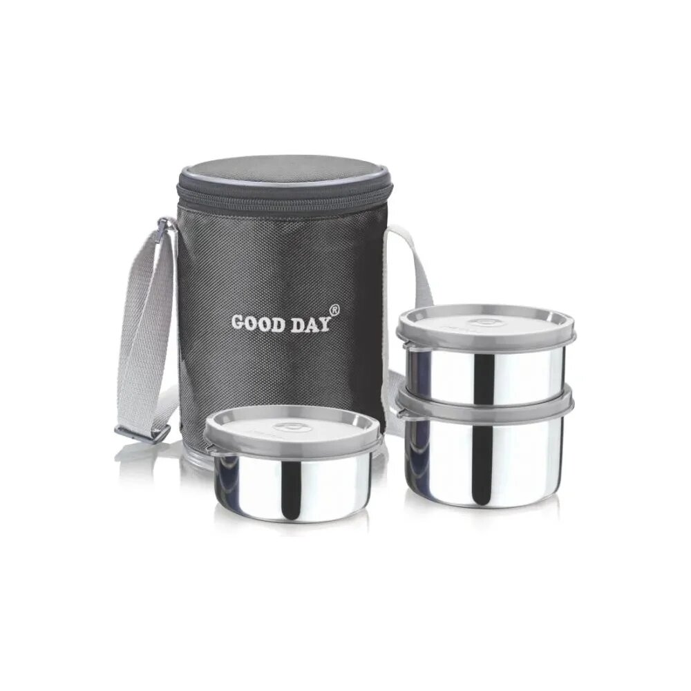 Ланч-бокс GOOD DAY PERFECT 2 425 + 550 мл Grey GL37325GY