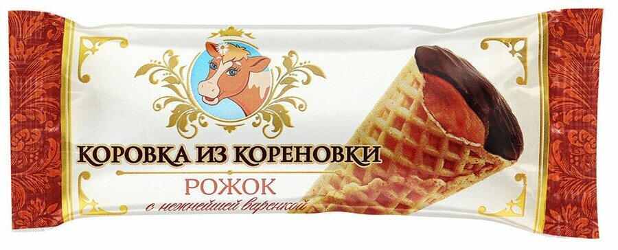 Крем-десерт Коровка из Кореновки, с варёной сгущёнкой, в глазури, 40 г