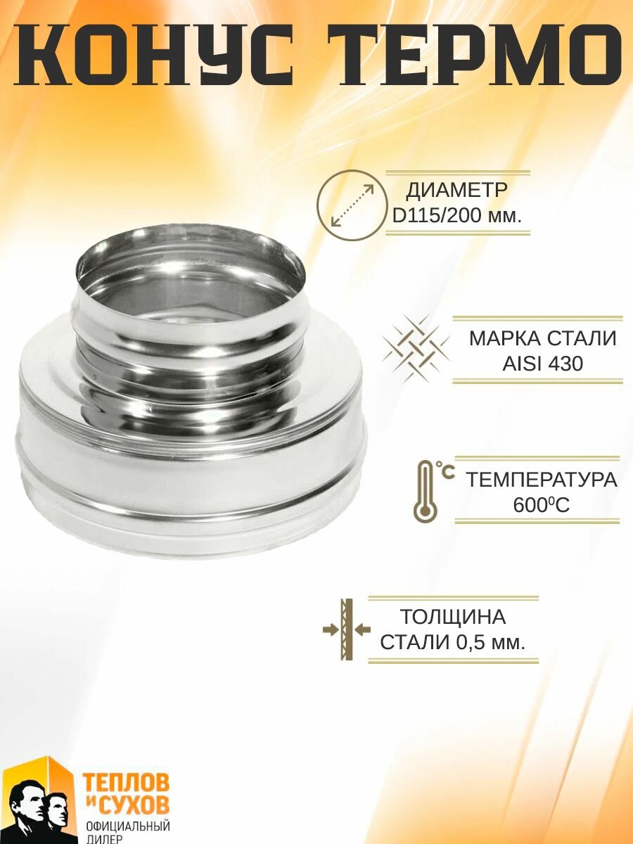 Конус Термо КТ-Р 430-0.5/430 D115/200* (М)
