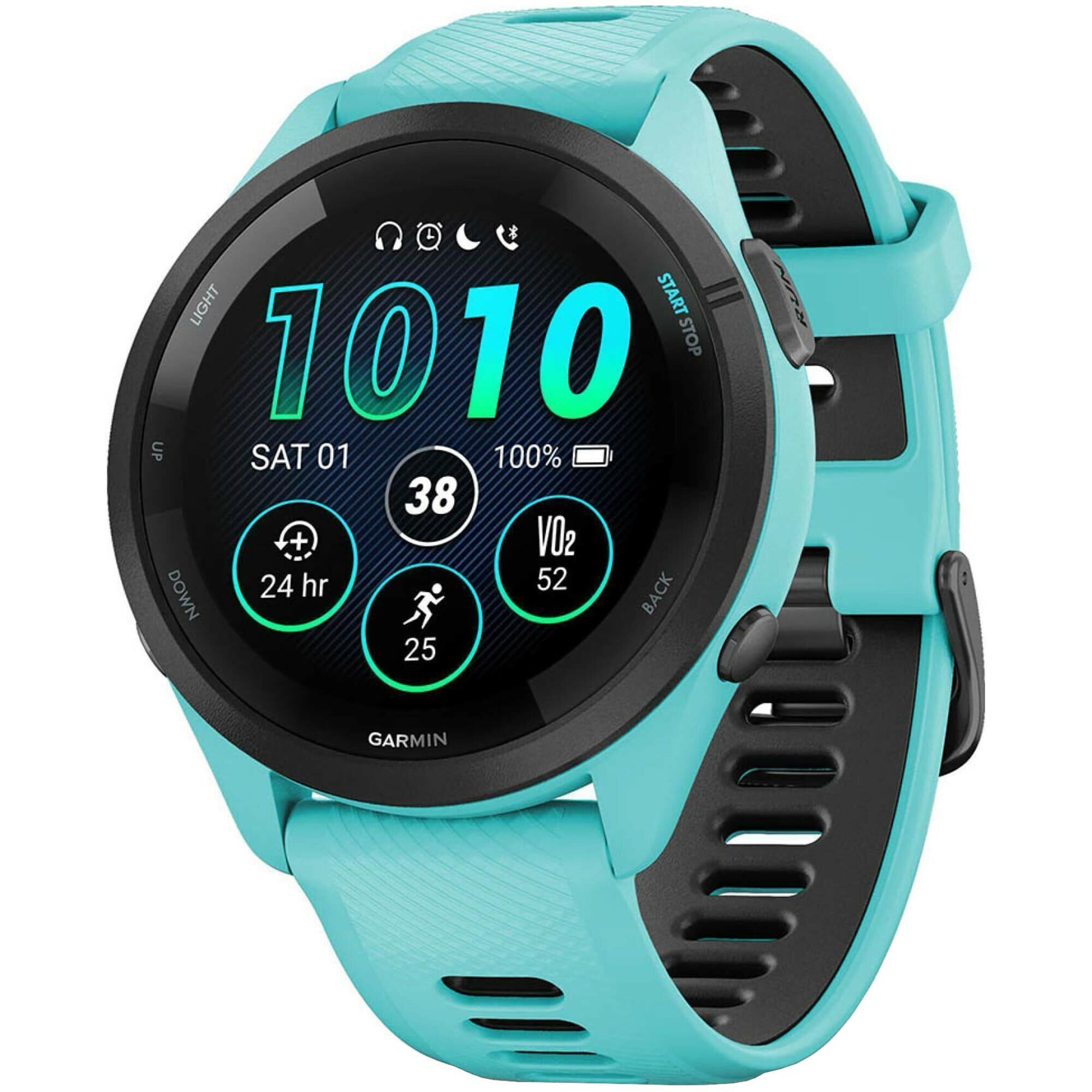 Смарт часы наручные Garmin GPS Running Watch Forerunner 265 Aqua / Black (010-02810-42)