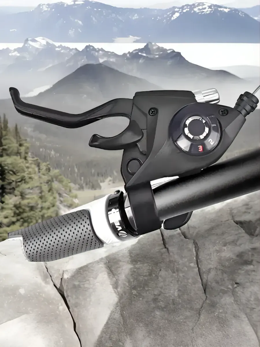 Шифтеры , моноблок, для велосипеда, 3x7 скоростей, с тросами, стальные — фото 1