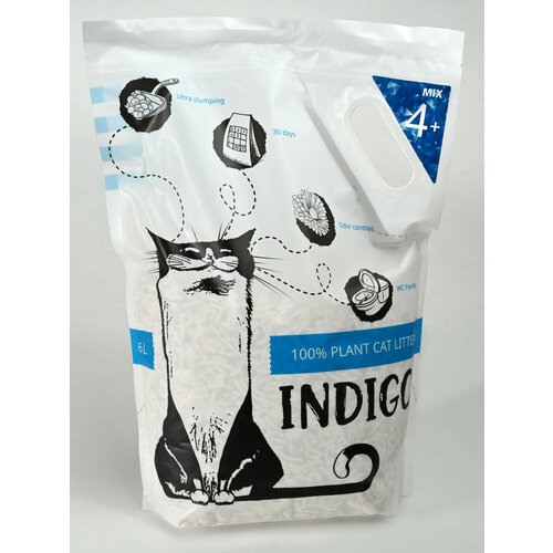 Наполнитель для кошачьего туалета Indigo Mix растительный глиняный 12л 1320₽