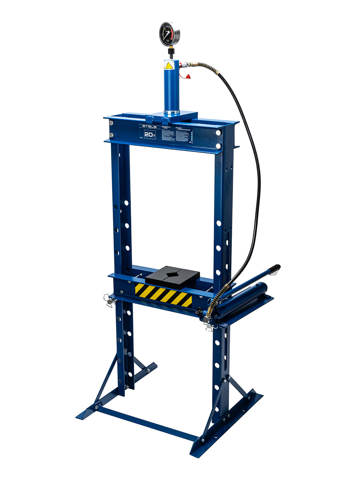 Пресс гидравлический с манометром Stels 20 т комплект из 2 частей 52303