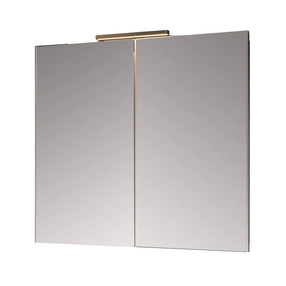 Зеркало-шкаф Alavann Cosmetic трюмо 90x80 90 см белое в современном стиле