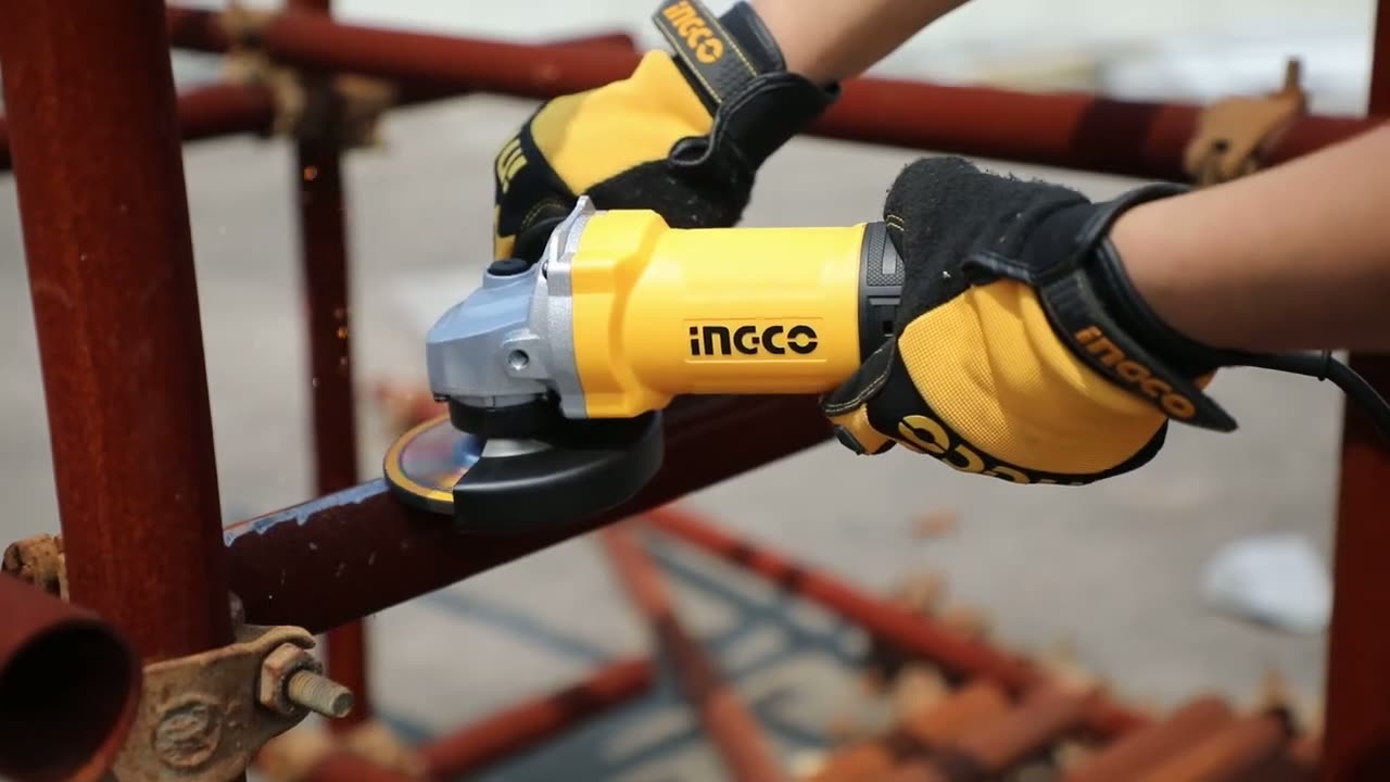 Угловая шлифовальная машина INGCO AG110028, алюминиевая, 1100Вт, 12000об/мин — фото 1