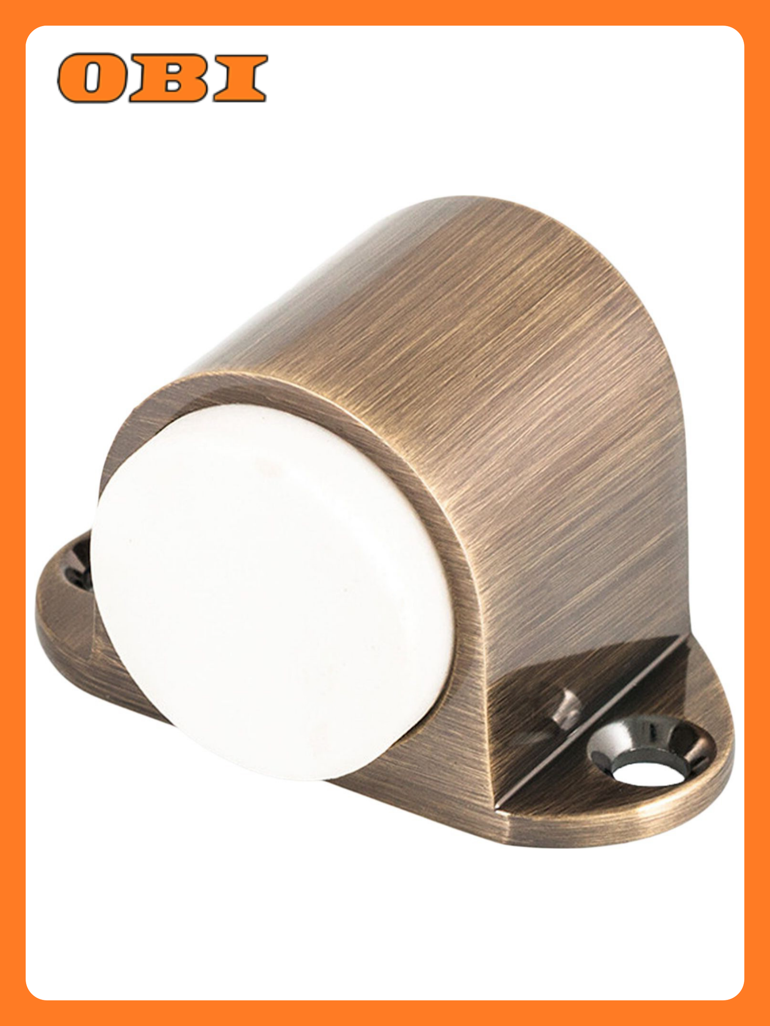 Дверной стопор PALLADIUM 02 напольный бронзовый ЦАМ ширина 23 см