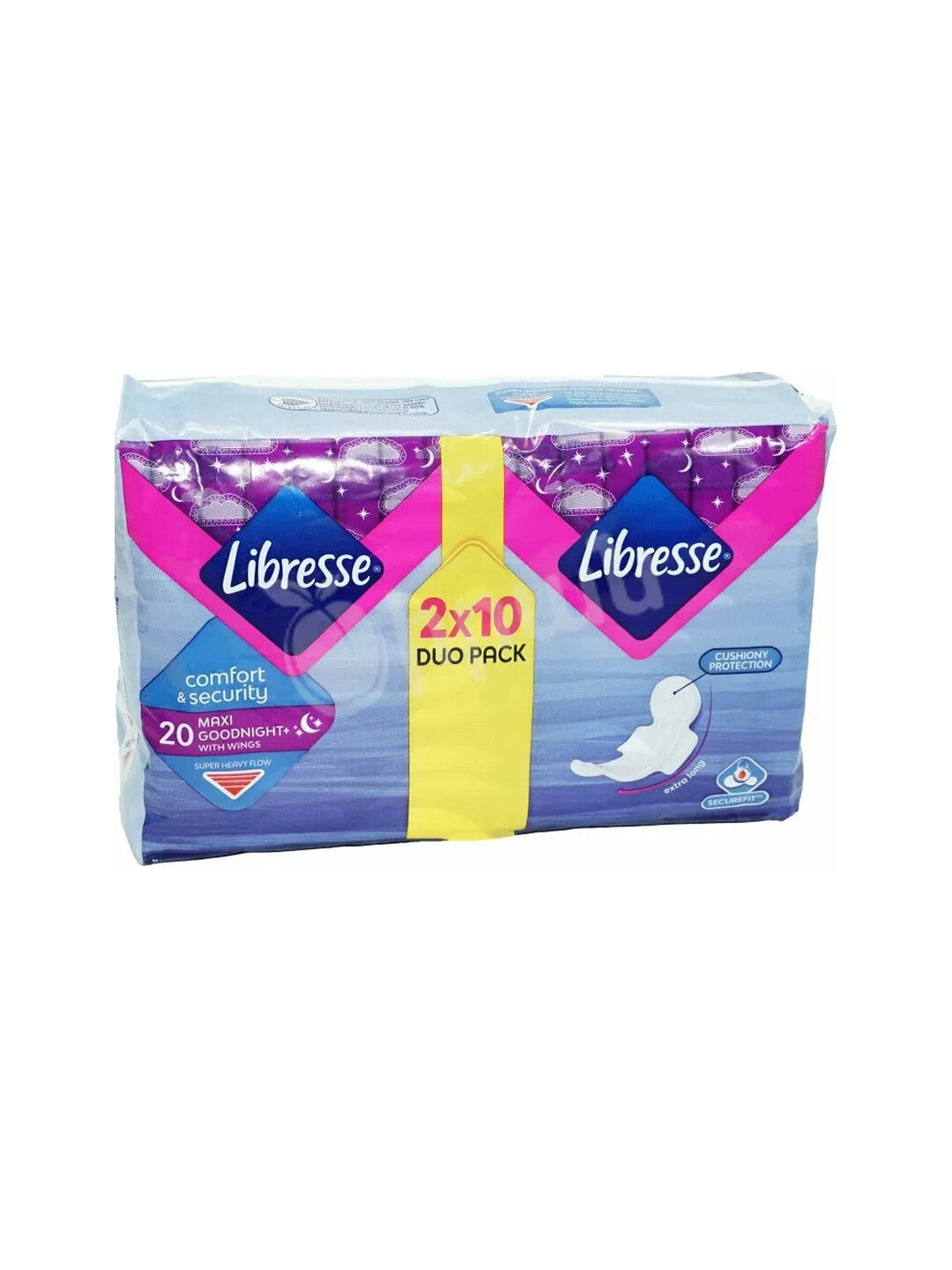Прокладки Libresse "Maxi", ночные, ультрамягкие, без спирта, 20 шт — фото 1