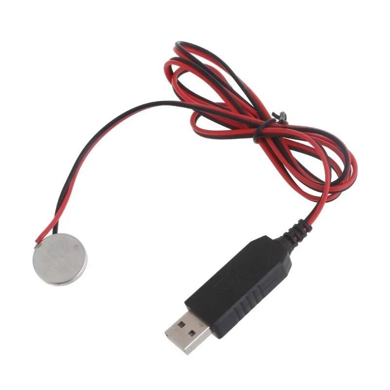 USB кабель с датчиком CR2032, черный, 100см
