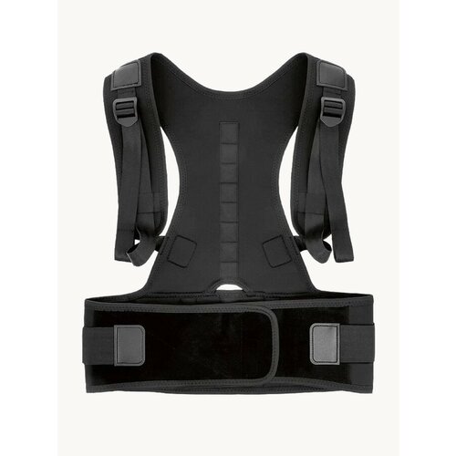 Корректор осанки Glanis Easy Go Full Body, универсальный, трехточечный, черный