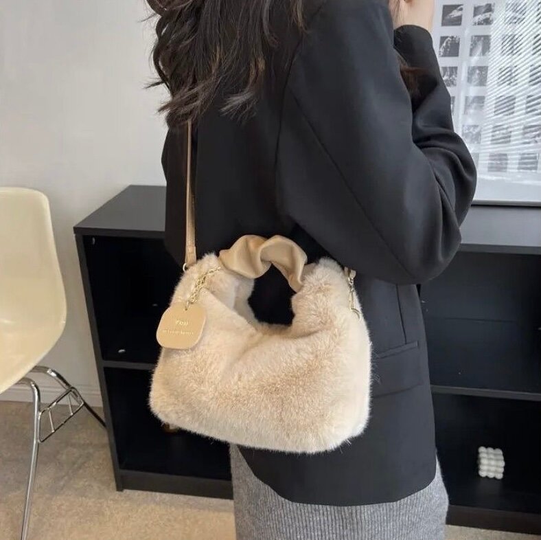 Сумка  женская сумка, фактура гладкая, белый, — фото 1