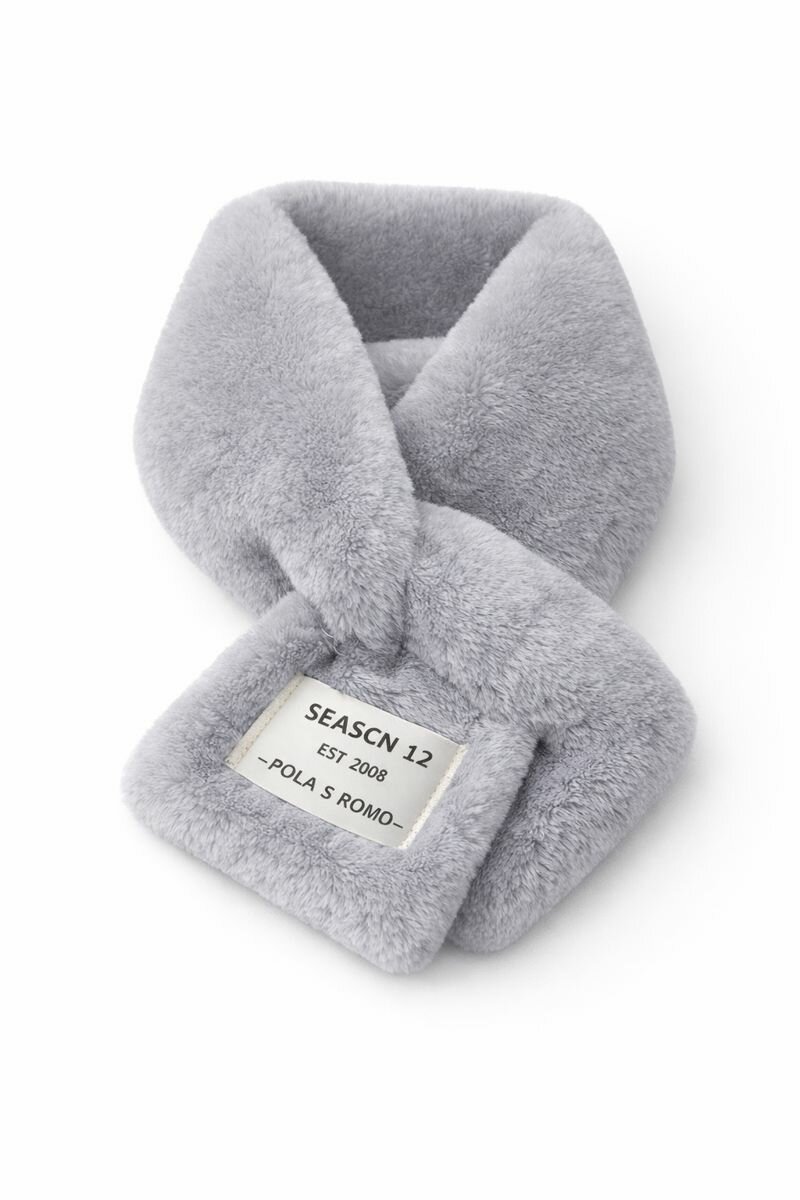 Шарф  шарф, шарф с бахромой, необычный шарф для девочек и женщин,60х15 см, 2 (54-56), серый