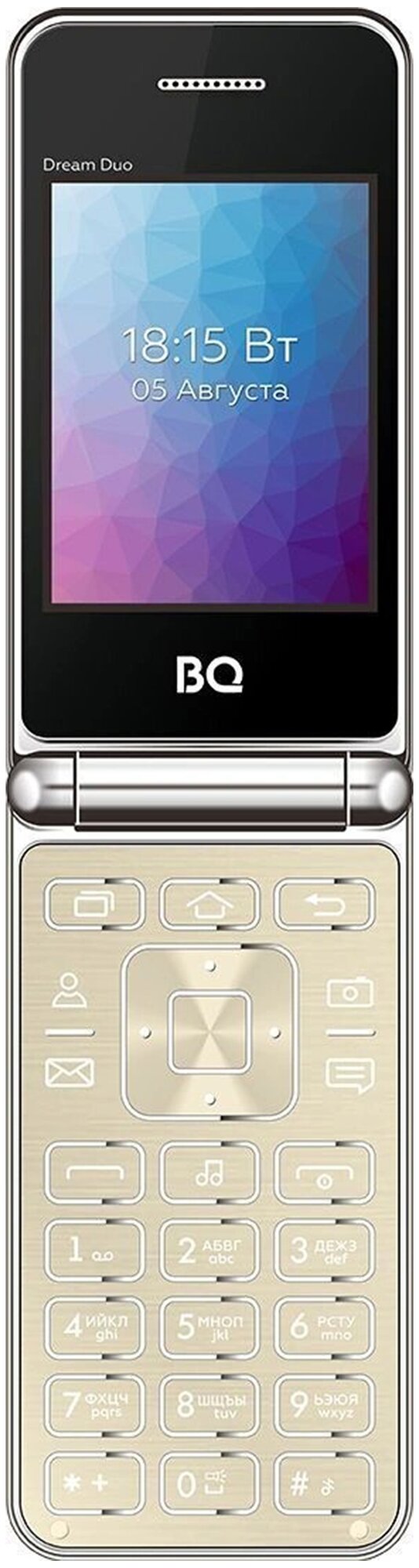 Сотовый телефон BQ Dream Duo 2446, золотистый - фото №2
