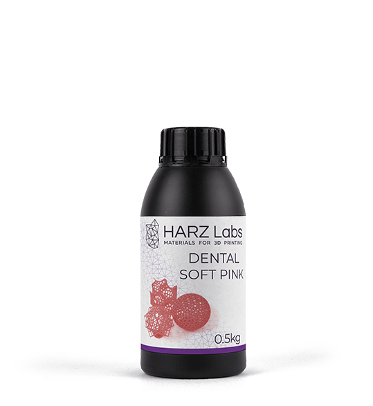 Фотополимер Harz Labs Dental Soft Pink (0,5кг)