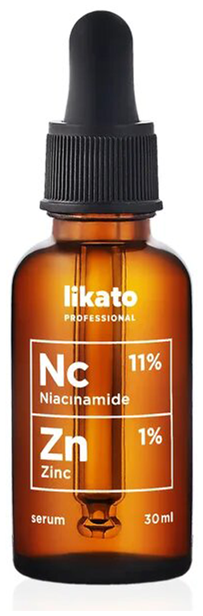 Likato Professional Niacinamide Zinc Serum Сыворотка для лица с ниацинамидом и цинком для контроля жирности кожи и высыпаний, 30 мл