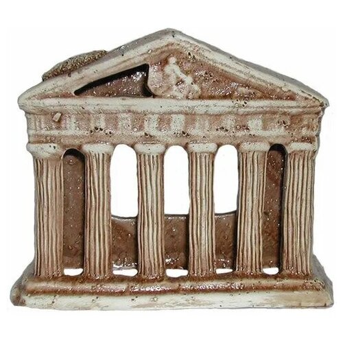 Декорация Белая керамика Парфенон (храм) для аквариума БК40