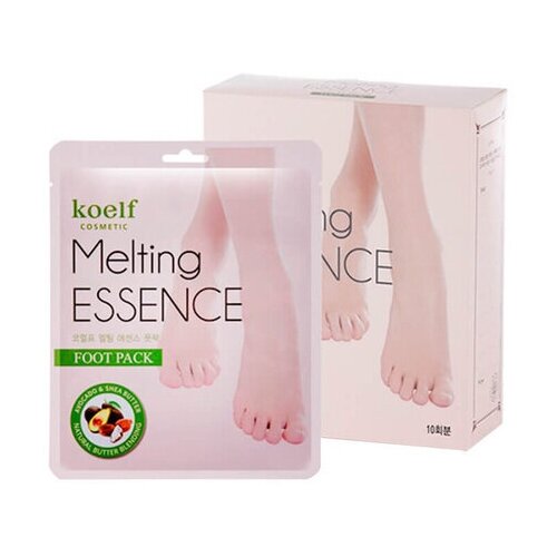 Маска-носочки для ног смягчающая Melting Essence Foot Pack, KOELF, 10 шт